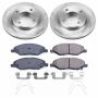 PowerStop KOE5862 OE Stock Replacement Low-Dust Ceramic Brake Pad and Rotor Kit