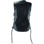 Kuryakyn 094444 Leather By River Road Sapphire Leather Vest Black Womens - Small