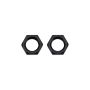 ALLSTAR PERFORMANCE ALL50098 Bulkhead Nuts Black -3 2pk