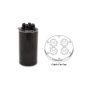 Vibrant Performance 12697 Universal Catch Can, Recirculating Closed Loop Top- Anodized Black