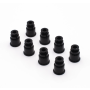 BLOX Racing 14mm Adapter Top (1/2in) w/Viton O-Ring & Retaining Clip (Set of 8)