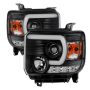 SPYDER 5080851 Projector Headlights - Light Bar DRL - Black