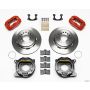 Wilwood 140-9282-R Forged Dynalite P/S Park Brake Kit Red Small Ford 2.50in Offset