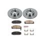 PowerStop KOE400 OE Stock Replacement Low-Dust Ceramic Brake Pad and Rotor Kit