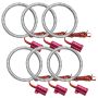 Oracle Lighting 1291-003 LED Waterproof Tail Light Halo Kit, 6 Rings, Red