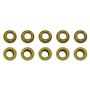Moroso 38837 1/4in-28 Zinc Flange Nut w/ Washer Face  - 10 Pack