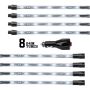 XKGLOW XK041002-W XK Glow Tube Single Color Underglow LED Accent Light Car/Truck Kit White - 8x24In