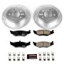 PowerStop K1667 Z23 Daily Driver Carbon-Fiber Ceramic Brake Pad and Drilled & Slotted Rotor Kit