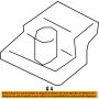 Mopar 1RF14DX9AB SUPPORT, Visor