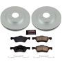 PowerStop CRK4580 Genuine Geomet Coated Rotor and Low-Dust Ceramic Brake Pad Kit