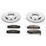 PowerStop K2278 Z23 Daily Driver Carbon-Fiber Ceramic Brake Pad and Drilled & Slotted Rotor Kit