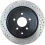 Stoptech 127.42105R 09 Infiniti FX50 SportStop Slotted & Drilled Rear Right Rotor