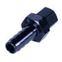 Derale 13041 5/16” Transmission Cooler Line to 3/8” Hose Barb Black anodized Fitting