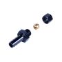 Derale 13041 5/16” Transmission Cooler Line to 3/8” Hose Barb Black anodized Fitting