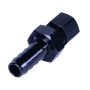 Derale 13042 3/8” Transmission Cooler Line to 3/8” NPT Hose Barb Black anodized Fitting