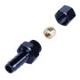 Derale 13042 3/8” Transmission Cooler Line to 3/8” NPT Hose Barb Black anodized Fitting