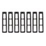 Grille Inserts Black 97- 06 Jeep Wrangler TJ