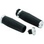 Kuryakyn 5920 Hex Grips Dual Cable Chrome