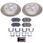 PowerStop SC5531 Semi-Coated Rotor and Low-Dust Ceramic Brake Pad Kit