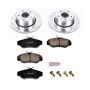 PowerStop K5106 Z23 Daily Driver Carbon-Fiber Ceramic Brake Pad and Drilled & Slotted Rotor Kit