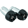 BikeMaster 152150 Anti-Vibration Bar Ends - Black/Black