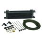 Derale 13411 10 Row Stack Plate Transmission Cooler Kit 90 Degree Swivel Fitting