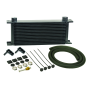 Derale 13412 16 Row Stack Plate Transmission Cooler Kit 90 Degree Swivel Fitting