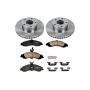 PowerStop KOE2965 OE Stock Replacement Low-Dust Ceramic Brake Pad and Rotor Kit
