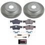 PowerStop SC5323 Semi-Coated Rotor and Low-Dust Ceramic Brake Pad Kit