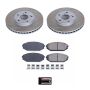 PowerStop SC2299 Semi-Coated Rotor and Low-Dust Ceramic Brake Pad Kit