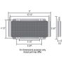 Derale 13501 9 Row Series 8000 Plate & Fin Transmission Cooler Kit, 11/32