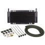 Derale 13501 9 Row Series 8000 Plate & Fin Transmission Cooler Kit, 11/32