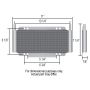 Derale 13502 13 Row Series 8000 Plate & Fin Transmission Cooler Kit, 11/32