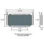 Derale 13504 24 Row Series 8000 Plate & Fin Transmission Cooler Kit, 11/32