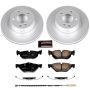 PowerStop CRK5981 Genuine Geomet Coated Rotor and Carbon-Fiber Ceramic Brake Pad Kit