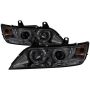 SPYDER 5009104 Projector Headlights - LED Halo - Smoke