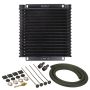 Derale 13614 17 Row Series 9000 Plate & Fin Transmission Cooler Kit, 1/2