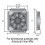 Derale 13735 18 Pass Remote Fluid Cooler, 11/32