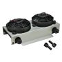 Derale 13740 19 Row Hyper-Cool Dual Cool Remote Fluid Cooler, -6AN