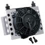 Derale 13750 15 Row Atomic Cool Plate & Fin Remote Fluid Cooler, -6AN