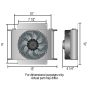 Derale 13764 25 Row Hyper-Cool Remote Cooler, 7/8-14 O-ring
