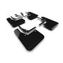 Rally Armor MF113-UR-BLK-MBK Black Mud Flap/Metallic Black Logo