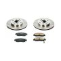 PowerStop KOE1239 OE Stock Replacement Low-Dust Ceramic Brake Pad and Rotor Kit