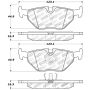 StopTech Performance 87-99 BMW M3 / 89-93 M5 / 98-02 Z3 Rear Street Performance Brake Pads