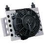 Derale 13950 15 Row Atomic Cool Plate & Fin Remote Transmission Cooler Kit, -6AN