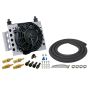 Derale 13950 15 Row Atomic Cool Plate & Fin Remote Transmission Cooler Kit, -6AN