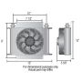 Derale 13960 25 Row Hyper-Cool Remote Transmission Cooler Kit, -6AN