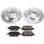 PowerStop K7722 Z23 Daily Driver Carbon-Fiber Ceramic Brake Pad and Drilled & Slotted Rotor Kit