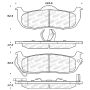 Stoptech 305.10410 Street Select Brake Pads - Front