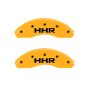 MGP 2 Caliper Covers Engraved Front & Rear HHR Yellow Finish Black Char 2010 Chevy HHR